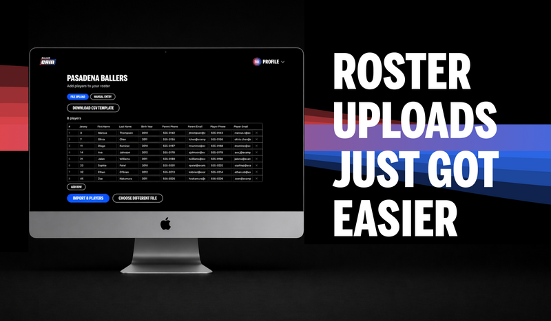INTRODUCING THE NEW ROSTER UPLOAD EXPERIENCE FOR BALLERCAM