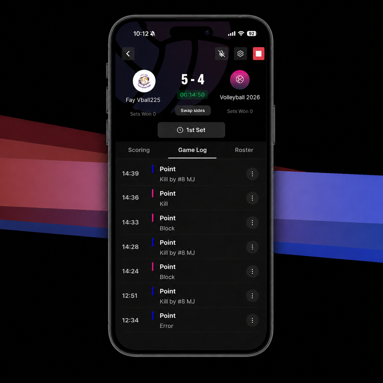 Score Every Set. Save Every Moment.